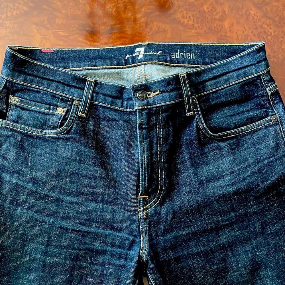 7 for all man kind Adrien size 32 zipper jeans